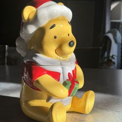 Disney - Winnie the  Pooh Christmas Cookie Jar