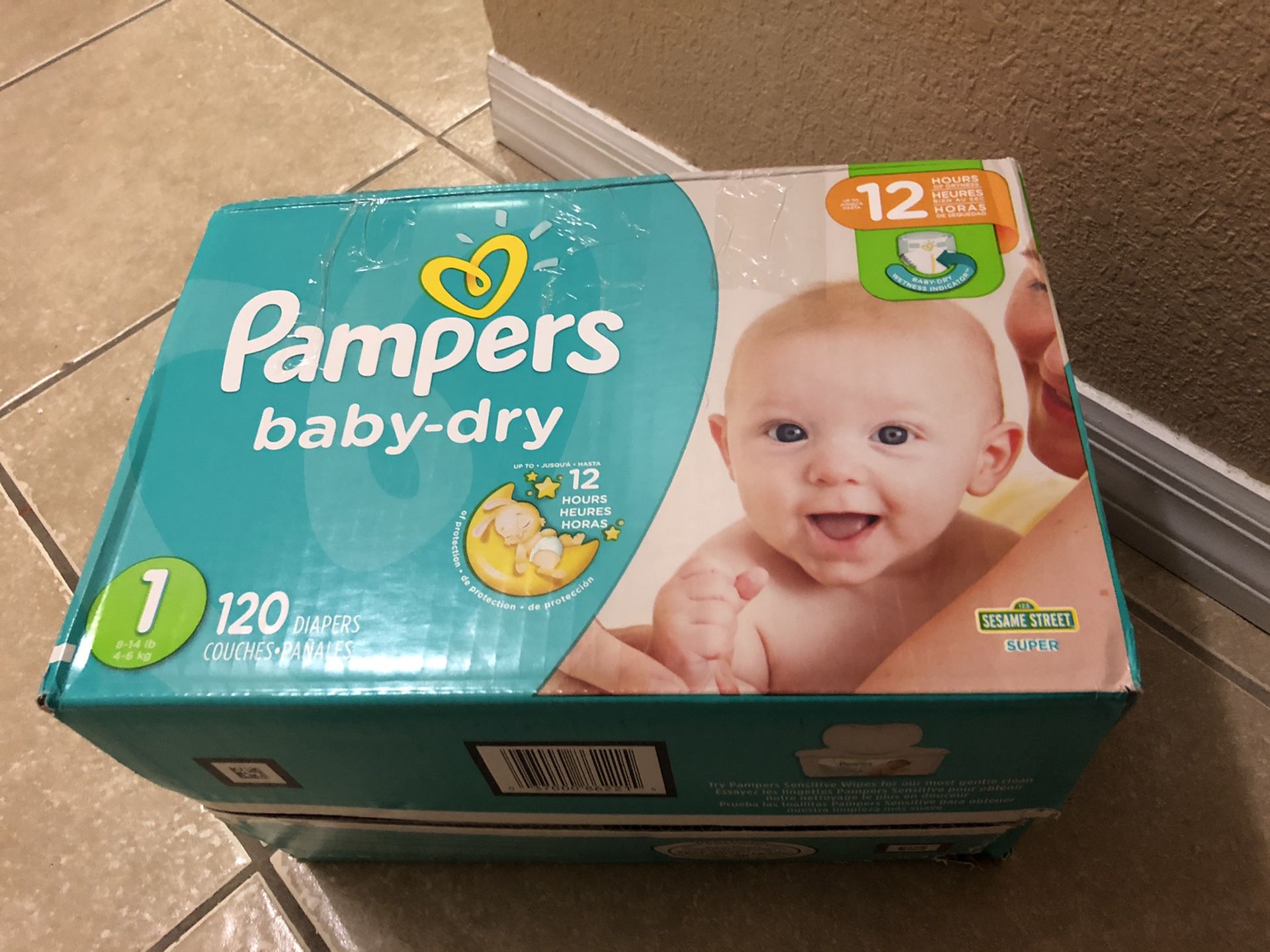 Diapers size 1 total 150 units - 120 pampers (+30 Huggies) I used just 2 units