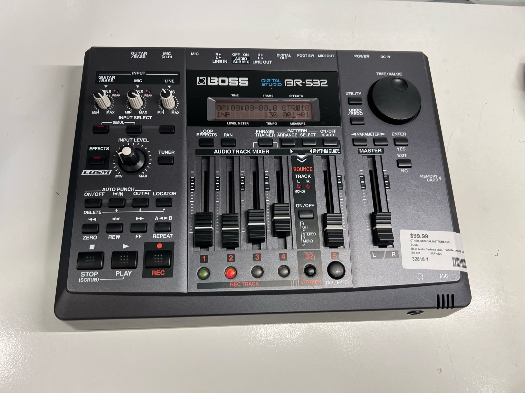 BOSS BR-532 MTR Digital Studio Compact 4-Track Recorder