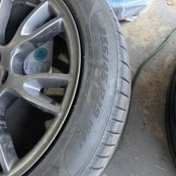 Tesla Model S OEM 19” Tempest Rims Pirelli Tires