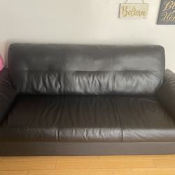 Free Gray Faux Leather Sofa