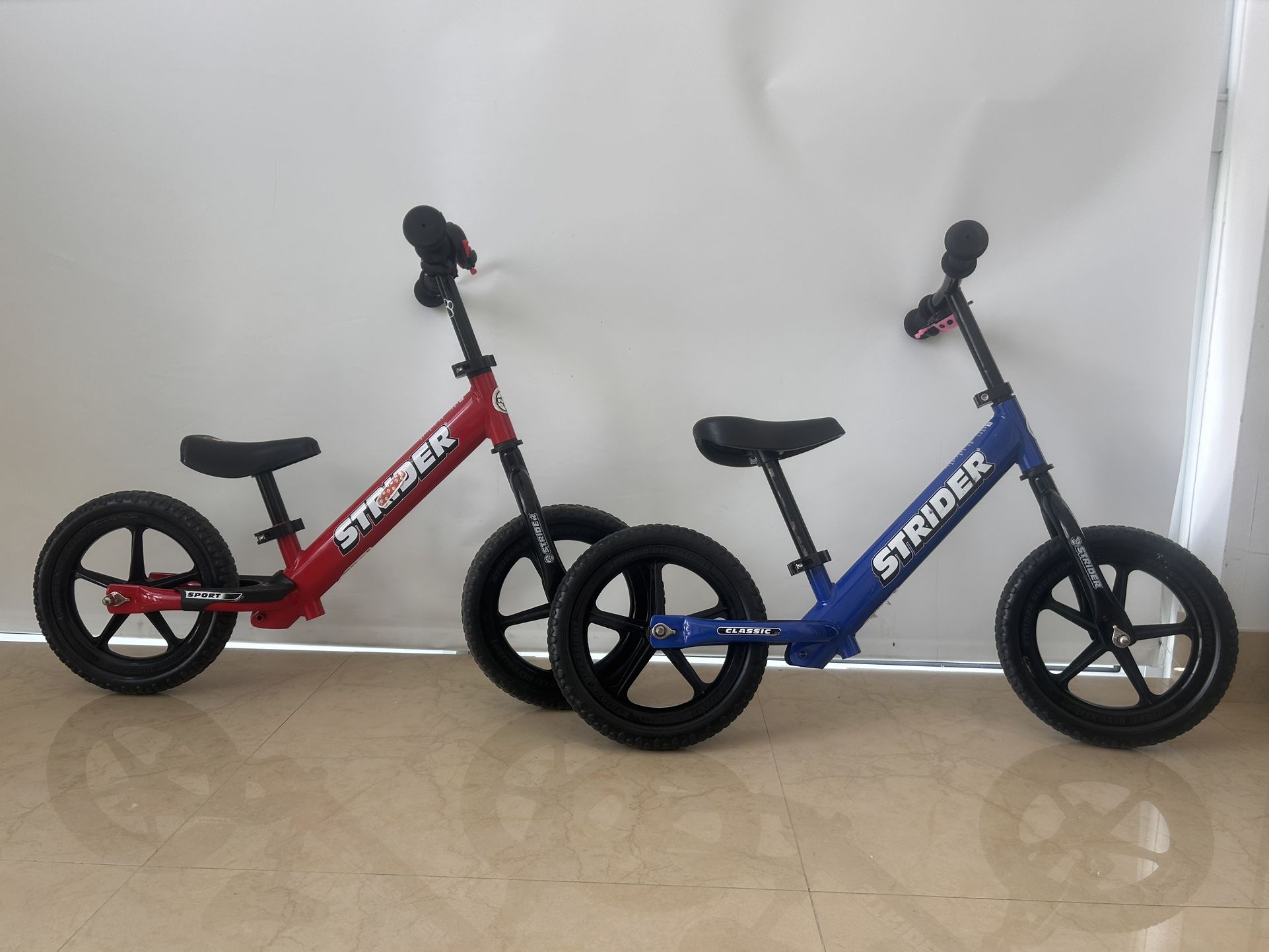 Strider balance bikes 12”