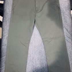 New Levis White Tab Taper Chino Gray Pants Light Weight, 87035-07288, Sz 38x32