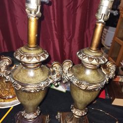 Vintage Ornate Lamps 