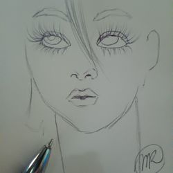 MINIMALIST ART SKETCH MINIATURE HAND DRAWN ON 4X5 INCHES PAPER UNFRAMED MINIATURE 