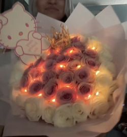 Valentines Day Ribbon Rose/Ramo/Bouquet