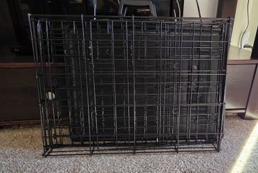 Small metal dog crate