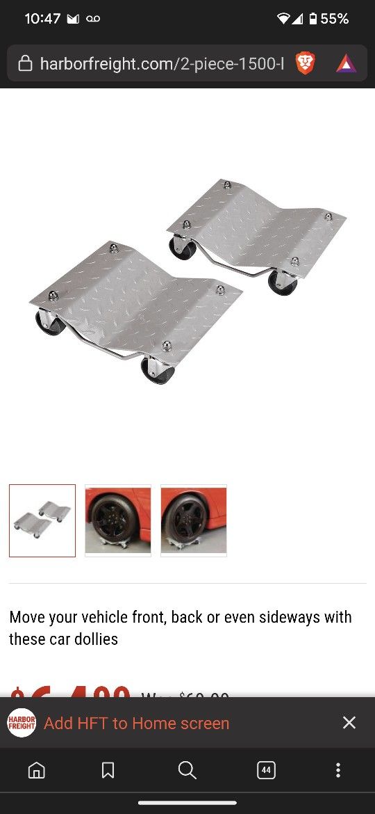 Harbor Freight Car Dollys 2 Sets Of 4 8 Total for Sale in Scottsdale, AZ OfferUp