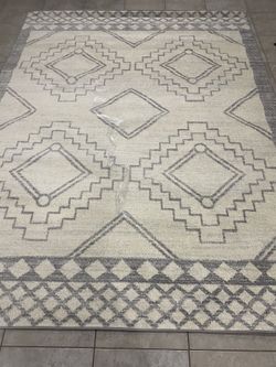 JY 8x10 Area Rug Geometric Pattern 