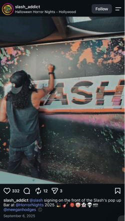 SLASH autograph 2025