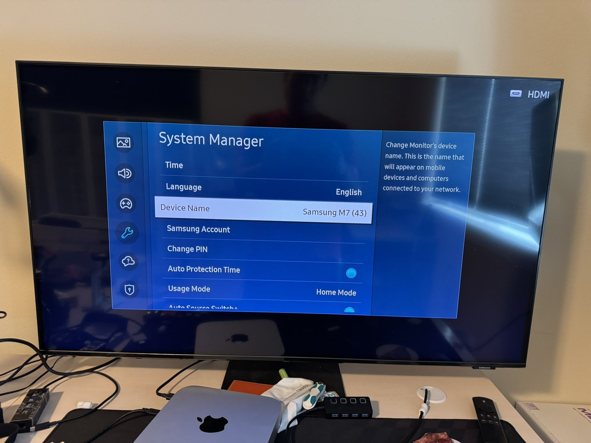 Samsung M7 43” Monitor