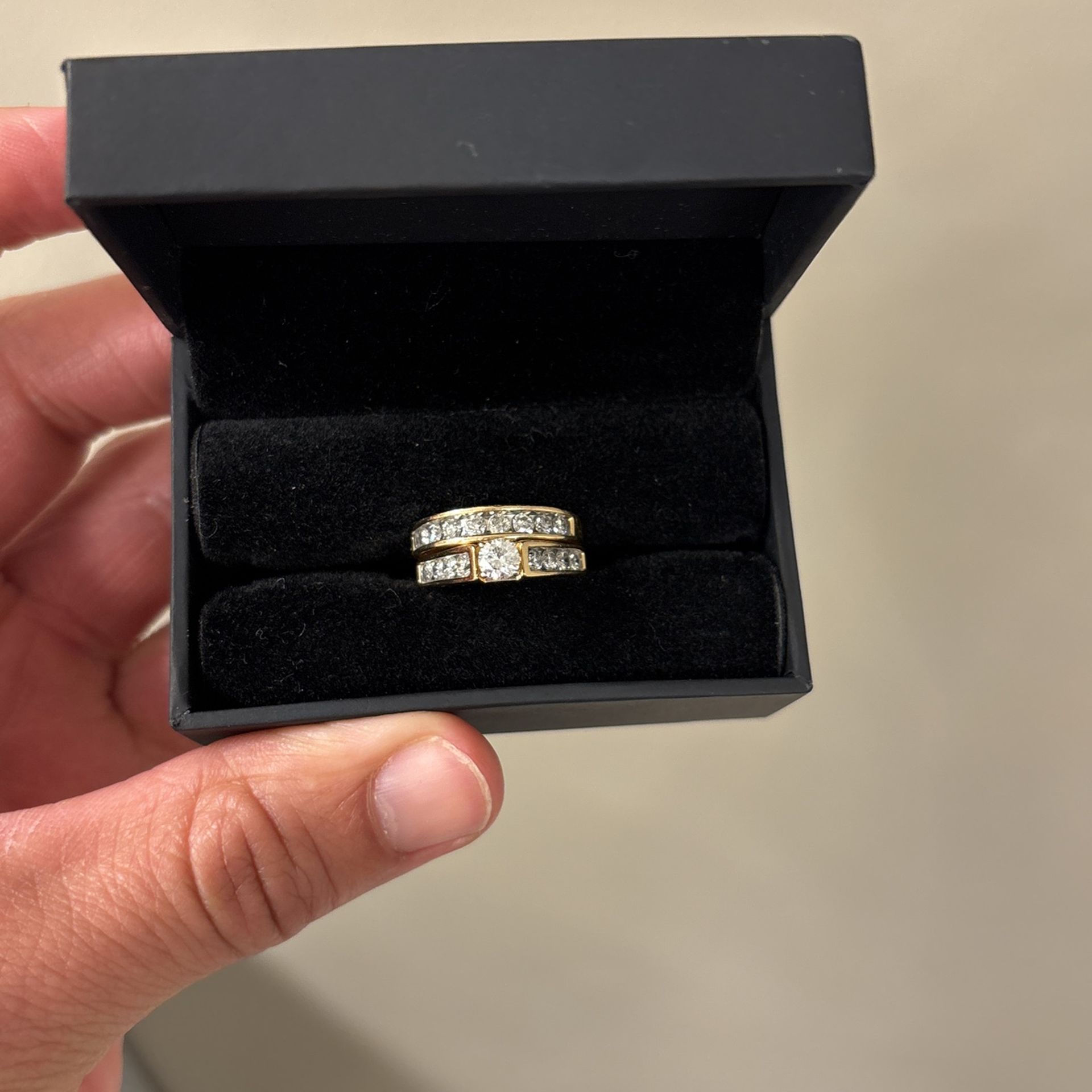 Engagement Ring And Band