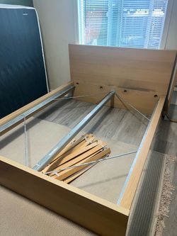 IKEA queen malm mattress frame
