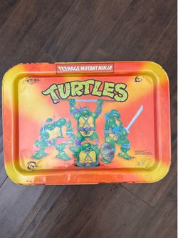 Ninja Turtles Vintage Metal Tray 1988