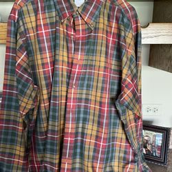 Plaid Long Sleeve Shirt Men’s