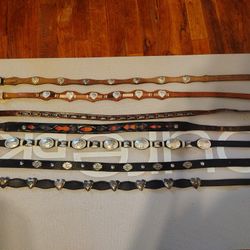 Women's Genuine Leather Western/Biker Belts 