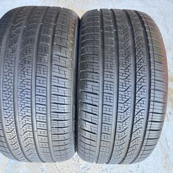 Two Premium Tires 285/40/19 Pirelli Cinturato P7 Like New With 100% Left 10.0/32 Full Tread 