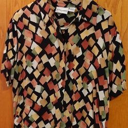 Vintage Alfred Dunner Short Sleeve Blouse size 12