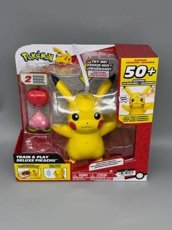 Brand New Pokemon Deluxe Pikachu Train and Play Interactive Action Figure