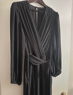Express Black Wrap Jumpsuit