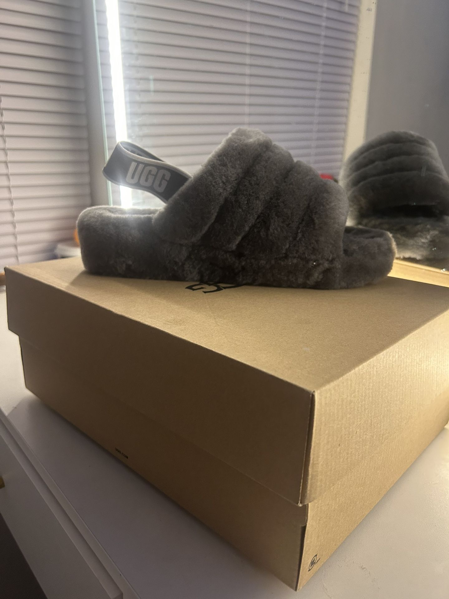 UGG slides size 8 W