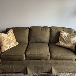 89 Inch Green Sofa 