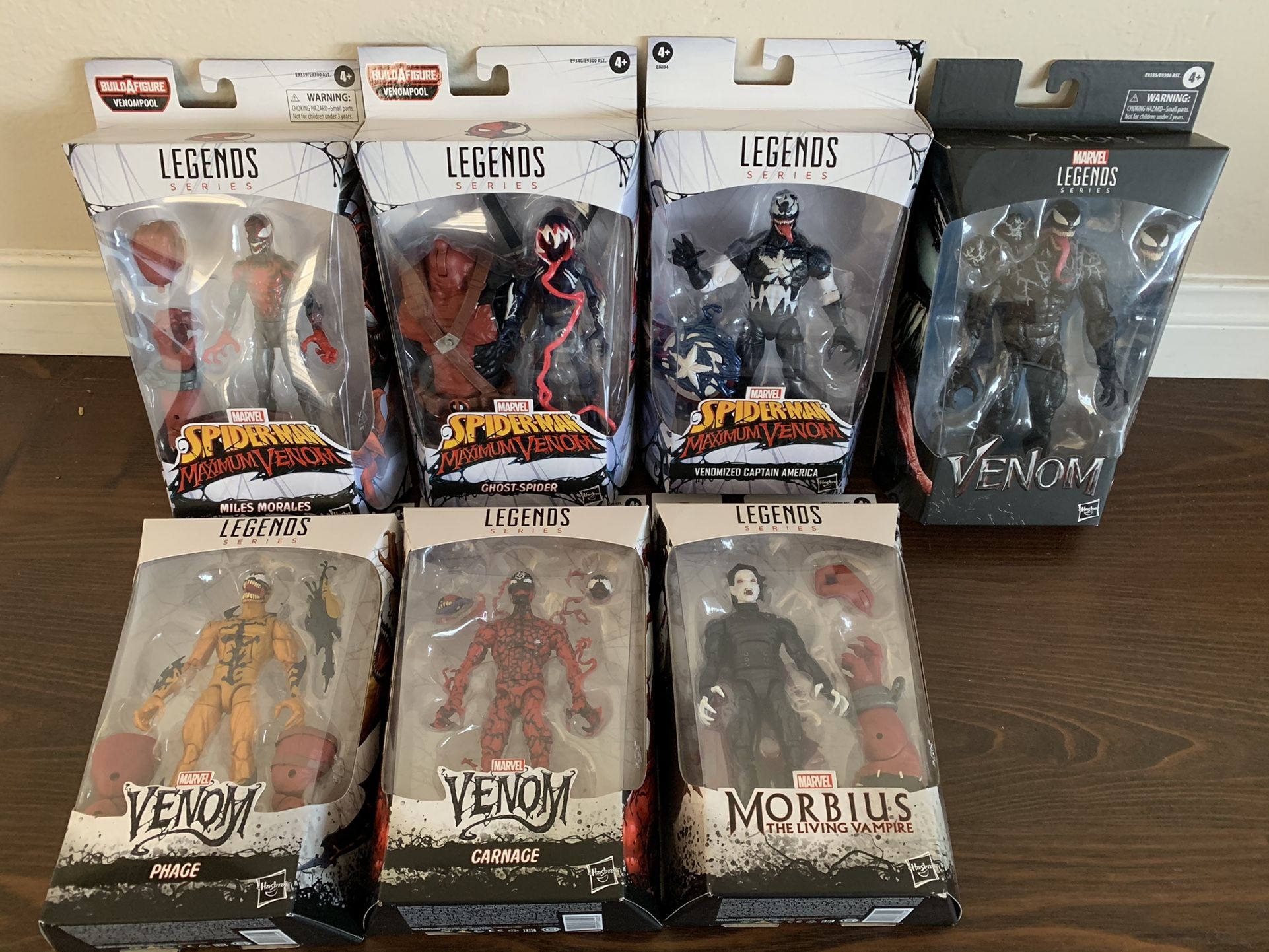 Marvel Legends Venom Wave 8 Figure Lot