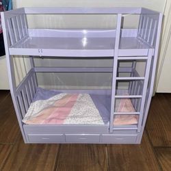 Our Generation Dream Bunks Lilac toy bunk bed set for 18-inch dolls