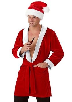 Santa Smoking Robe (one size fits all)