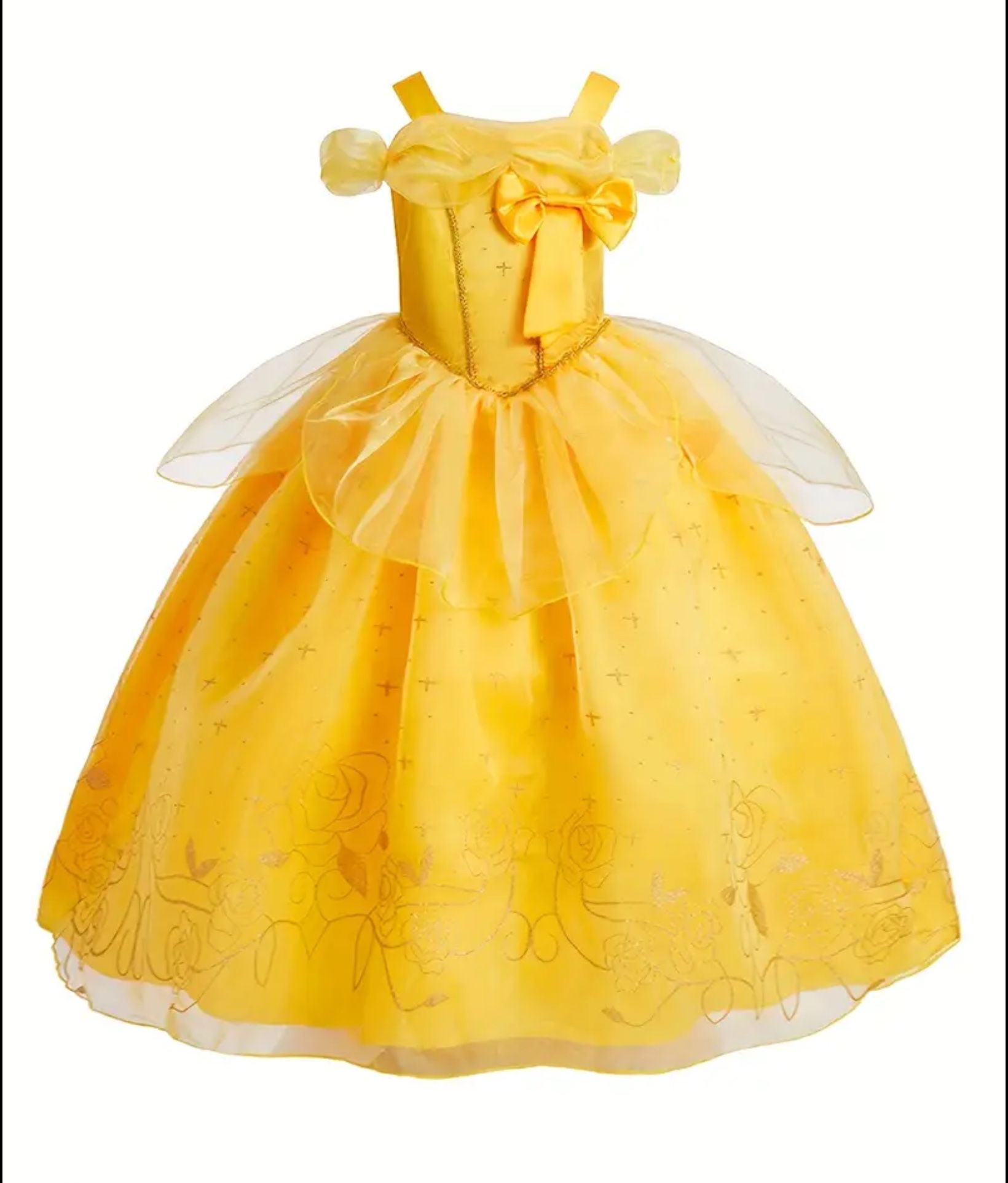 Gold Princess Dress For Toddlers