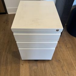 IKEA White Metal Filing Cabinet
