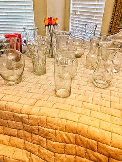 30 Big Vases - All Of Them Glasses. - All For $30