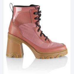 Sorel Women boots Brex Heel Lace Lux Pink Sandy 