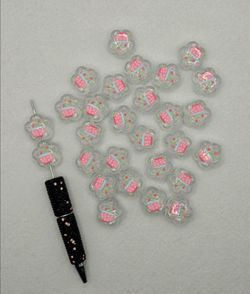 Flower with cup Acrylic Beads
