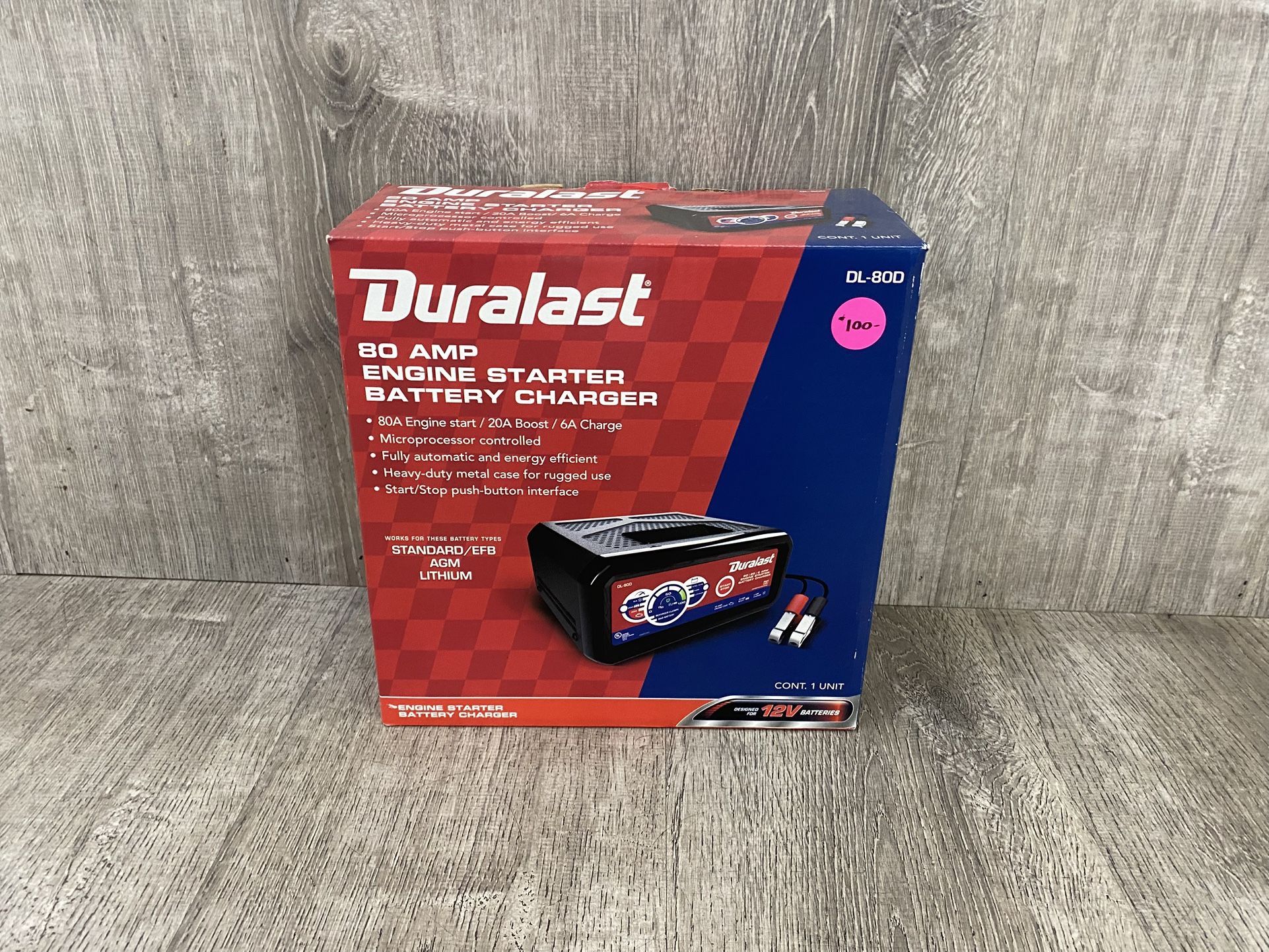 Duralast 80 AMP Engine Starter & Battery Charger DL-80D
