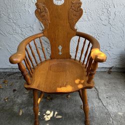 Vintage Carved Wood Chair