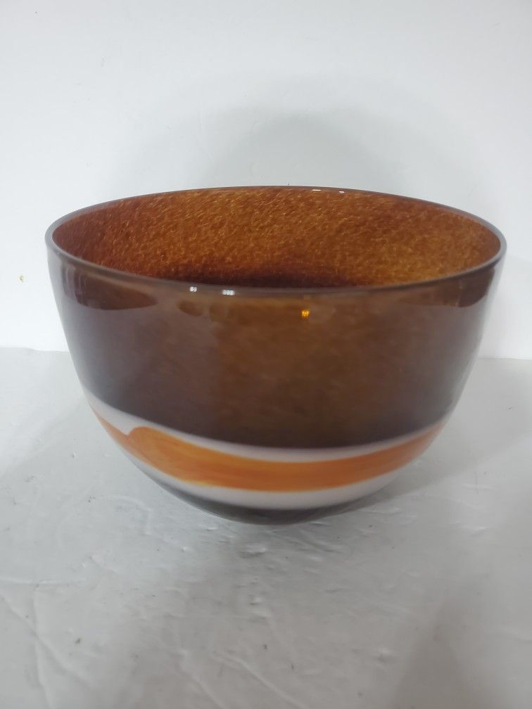 1970's Handblown Glass Bowl