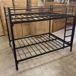 Full Bed, Full Bunkbed, Full Bunk Bed, Sturdy , Black