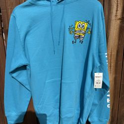 brand new spongebob men’s hoodie size S,M,L, XL 