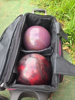 Bowling balls and pack