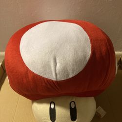 Nintendo Banpresto Little Buddy Super Mario Bros. Big Giant Mushroom Plush NEW