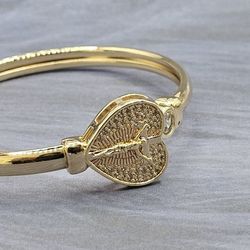 Christ Heart Beautiful Bracelet Gold-plated 