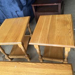 3 coffee tables set ( wooden) 