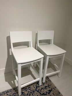 White counter stools