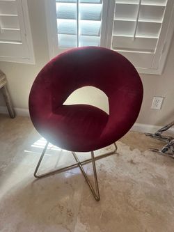 Free! Free! Free burgundy chair.
