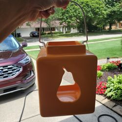 Glass Hanging Candle Holder