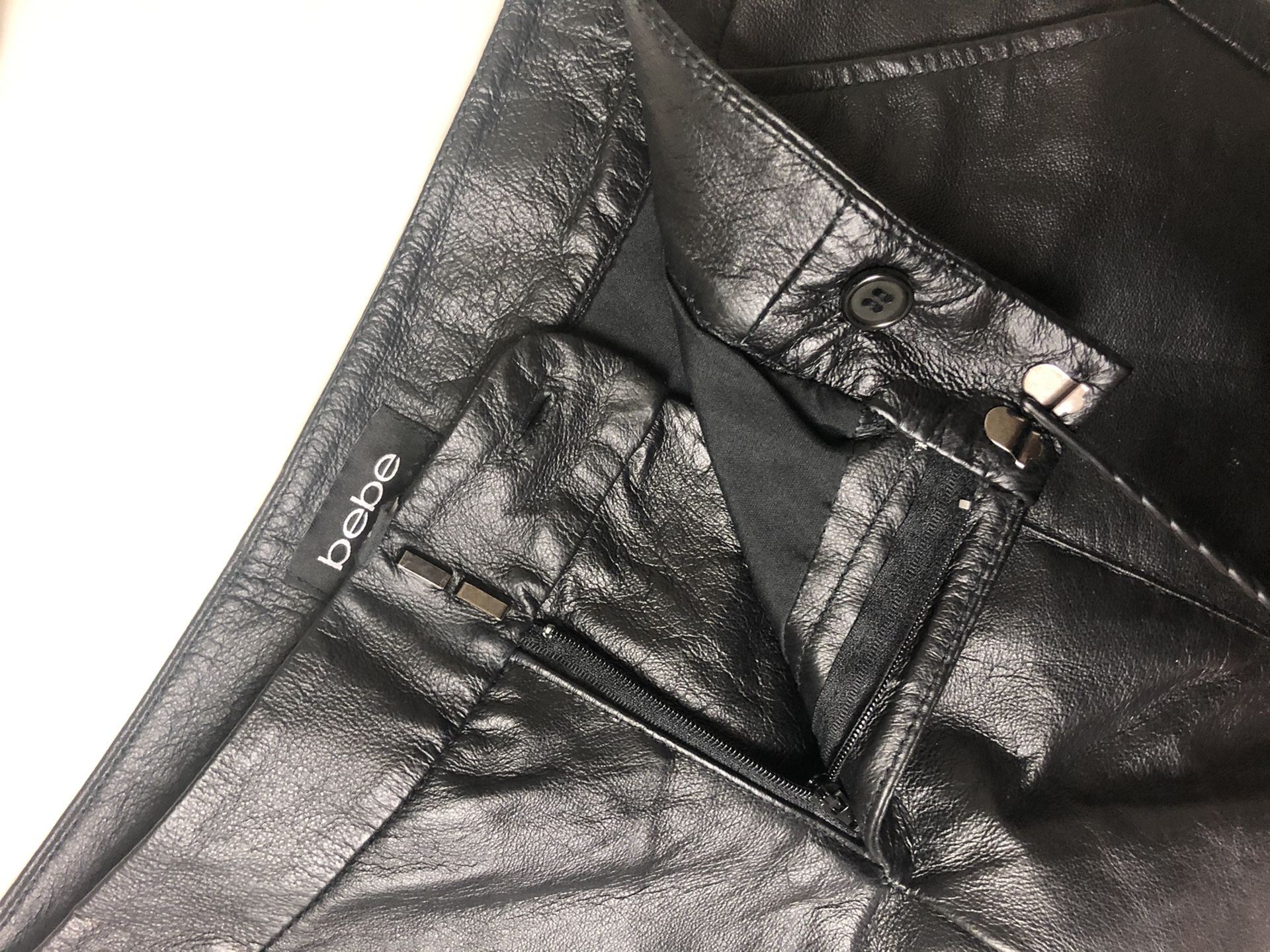 Bebe Leather Shorts