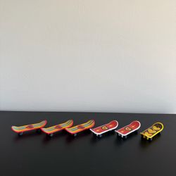 Mini Skateboard Toys 6pc Push Along Party Decorations Favors Hearts Valentines