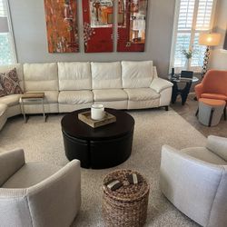 White Leather Sofa