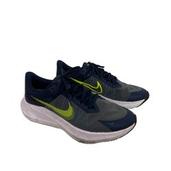 Nike Air Zoom Winflo Men’s Blue Green Lace Up Shoes